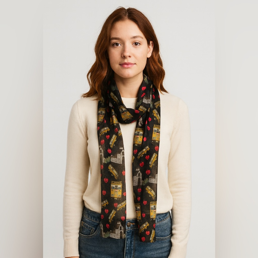 VINTAGE WOMENS SCHOOL TEACHER SCARF